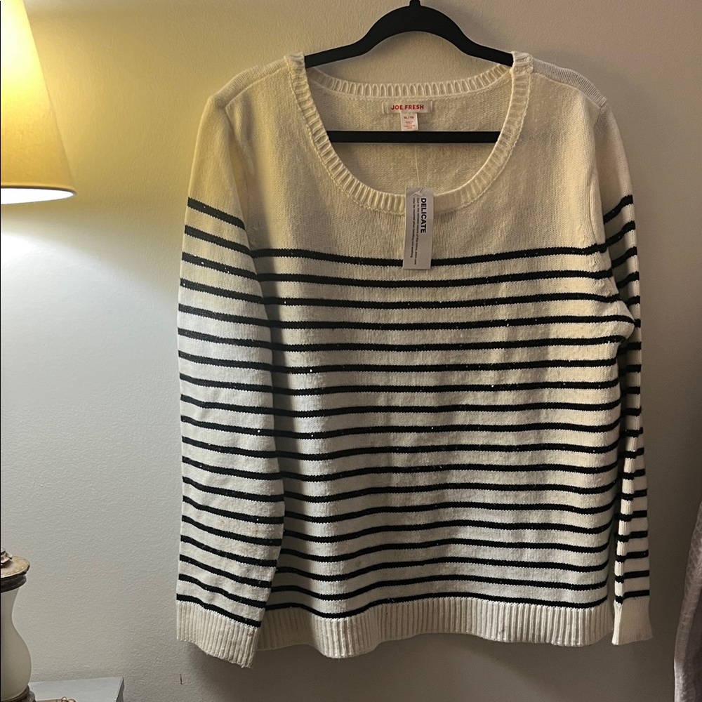 Classic Striped Crew Neck Sweater